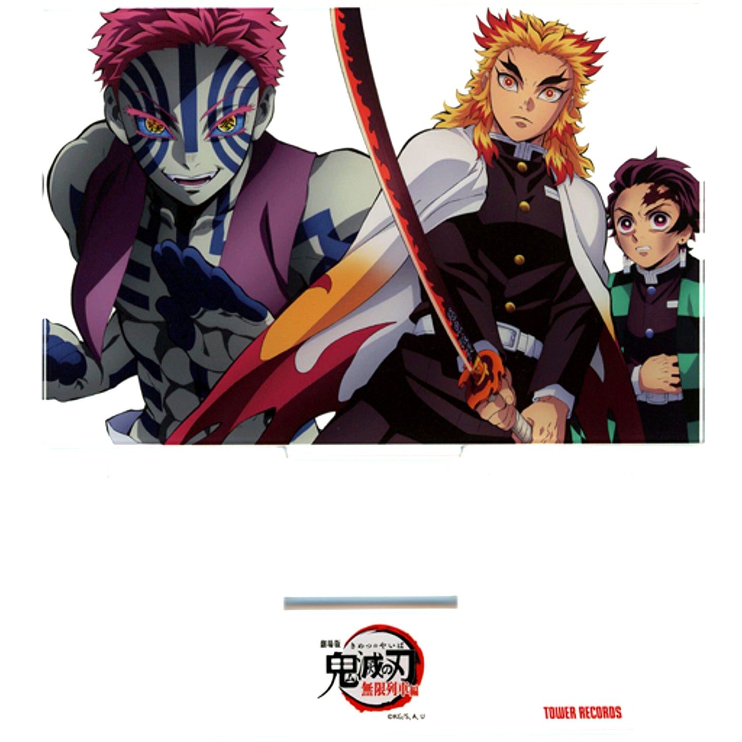 Single Item Tanjiro Kamado & Kyojuro Rengoku & Akaza Acrylic Stand Blu-ray / DVD Demon Slayer: Kimetsu no Yaiba the Movie: Mugen Train Perfect Limited Edition Tower Records Limited Goods Included Bonus [USED]