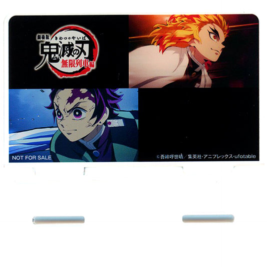 Tanjiro Kamado & Kyojuro Rengoku Acrylic Stand Bonus Item for Blu-ray / DVD Demon Slayer The Movie Mugen Train Yamada Denki [USED]
