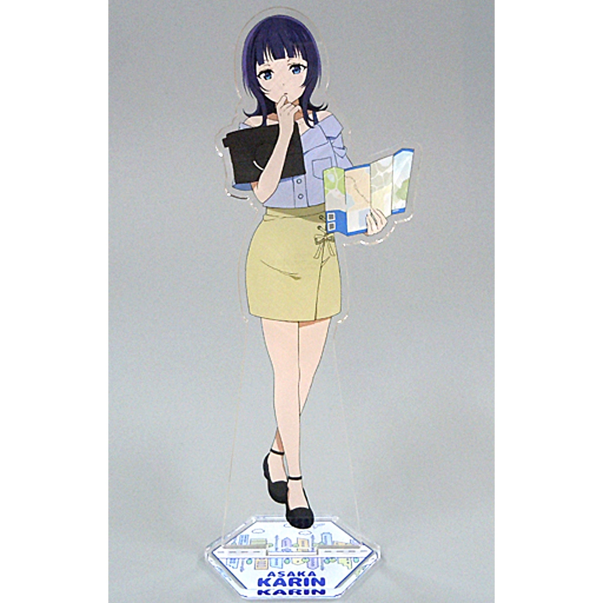 Karin Asaka Outing Ver. Acrylic Stand Love Live! Nijigasaki High School Idol Club Sega Collabo Cafe [USED]