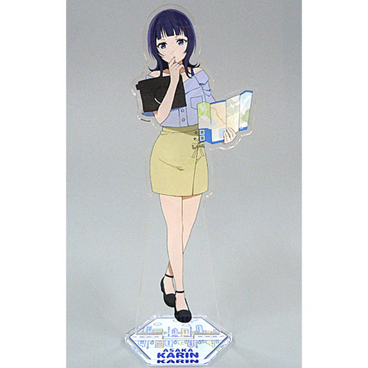 Karin Asaka Outing Ver. Acrylic Stand Love Live! Nijigasaki High School Idol Club Sega Collabo Cafe [USED]
