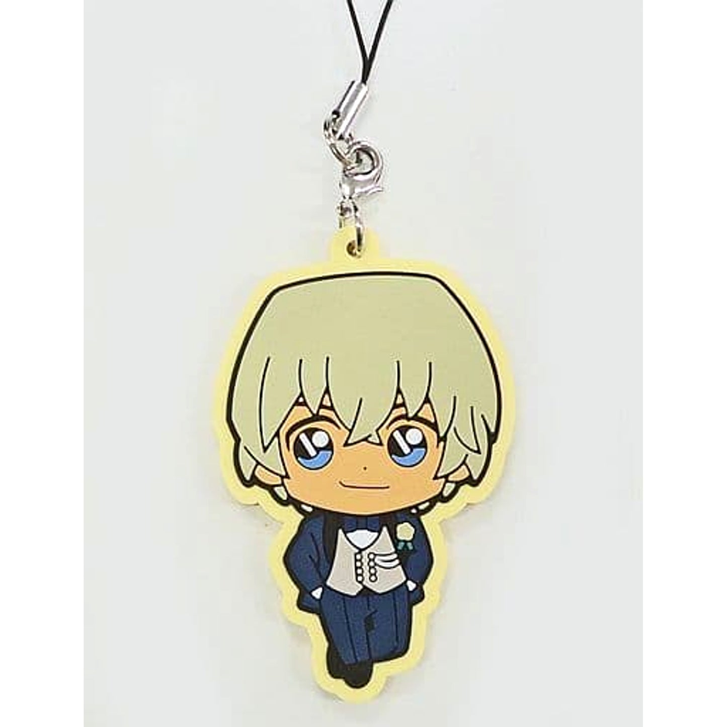 Detective Conan Toru Amuro Sega Lucky Kuji Red Party Collection Rubber Charm Prize K [USED]