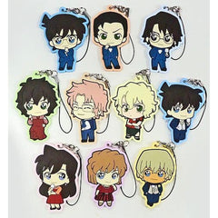 Detective Conan Conan Edogawa & Others All 10 Types Set Sega Lucky Kuji Red Party Collection Rubber Charm Prize K [USED]