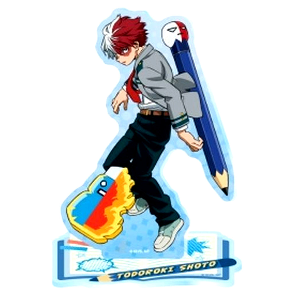 Shoto Todoroki My Hero Academia Acrylic Stand Collection BASE GREEN to BLUE [USED]