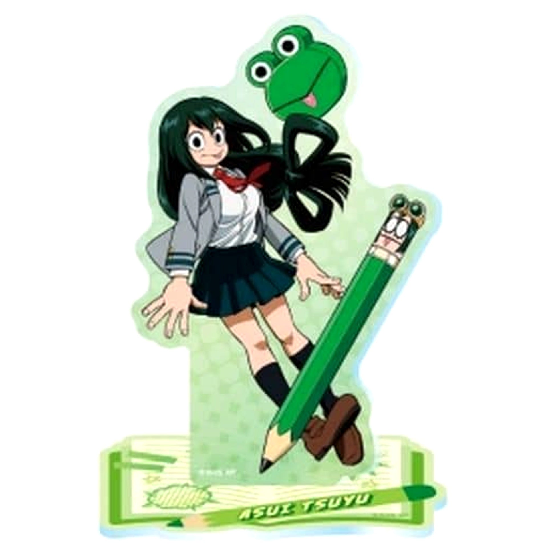 My Hero Academia Tsuyu Asui Acrylic Stand Collection BASE GREEN-BLUE Acrylic Stands [USED]