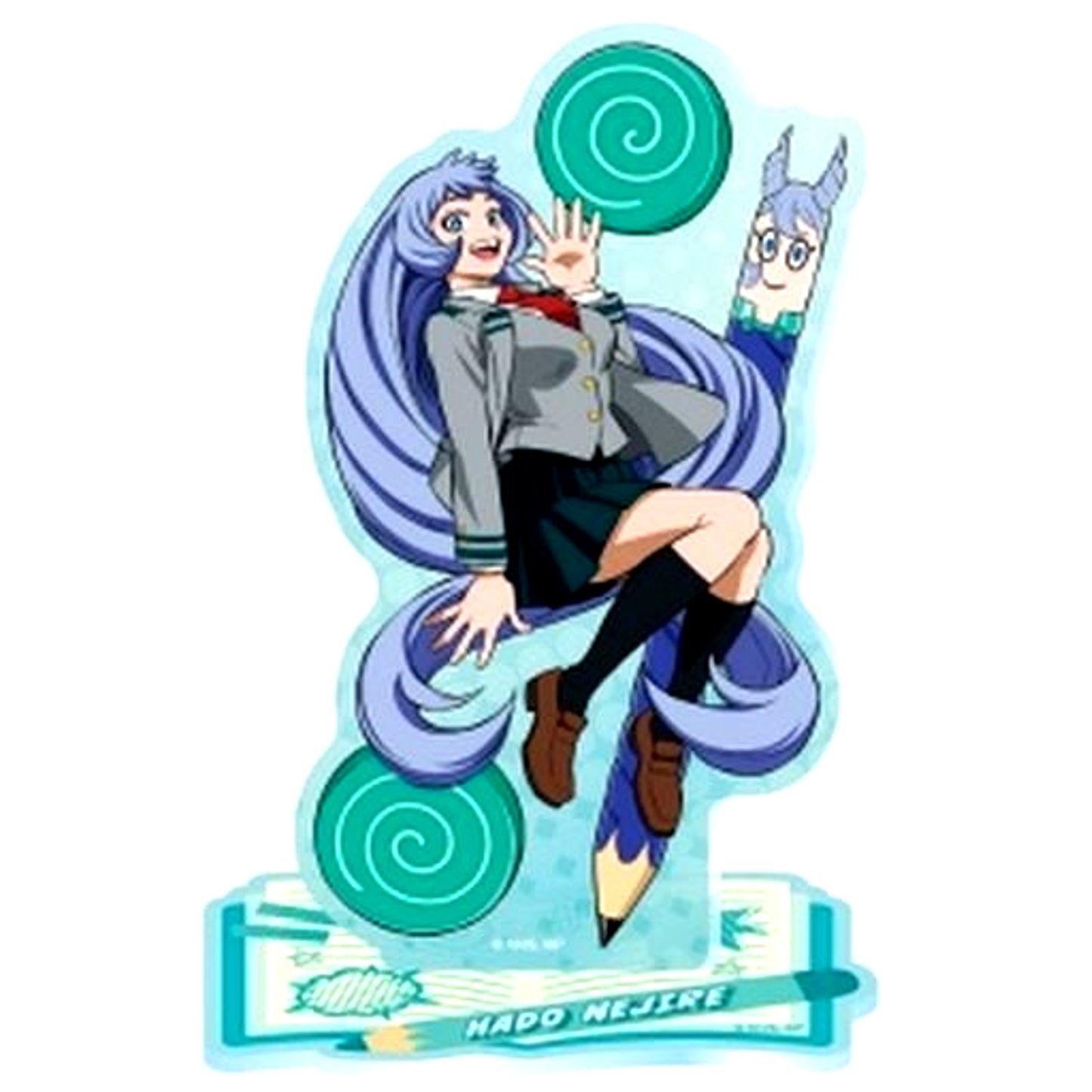 Nejire Hado My Hero Academia Acrylic Stand Collection Base Green to Blue [USED]