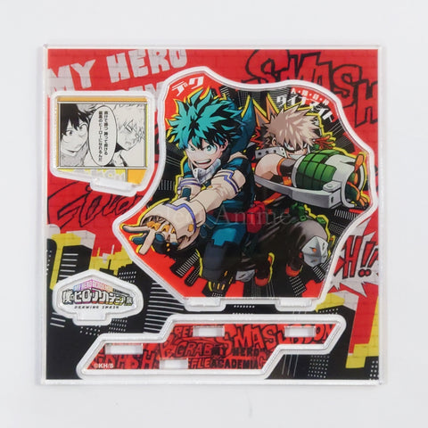 My Hero Academia Izuku Midoriya Katsuki Bakugo Famous Scene Diorama figure Heroaka Exhibition Kv Ver. My Hero Academia Exhibition Drawing Smash Limited Acrylic Stands [USED] — photo 1