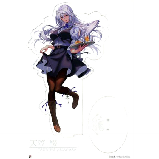 Tsuzuri Amagasa Acrylic Stand Waitress Ver. Hanikami Kanojo Piromizu x Frontier One Cafe Asan Hanikami Cafe [USED]