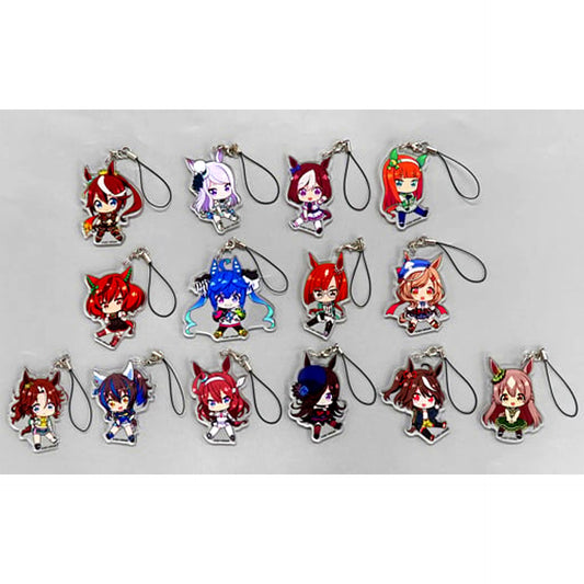 Set of 14 Umamusume Pretty Derby Season 2 Petanko Trading Acrylic Strap [USED]