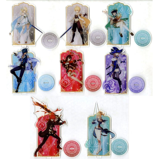 Set of 8 Original Acrylic Stand Genshin Impact SEGA Limited [USED]