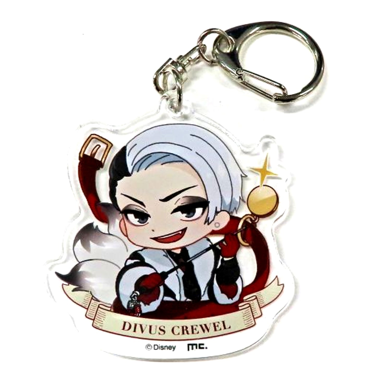 Divus Crewel Disney Twisted Wonderland Charat Bouquet Vol.2 Trading Acrylic Keychain Collection A Ver. [USED]