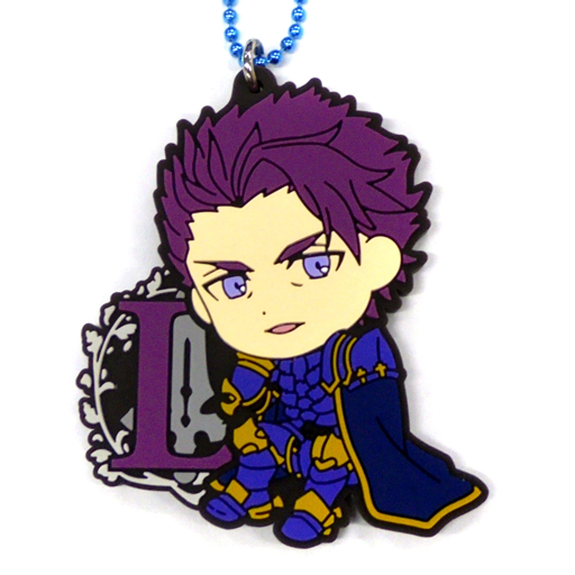 Lancelot D Prize Rubber Charm Kyun Chara Illustrations Ichiban Kuji Fate/Grand Order The Movie Divine Realm of the Round Table Camelot [USED]