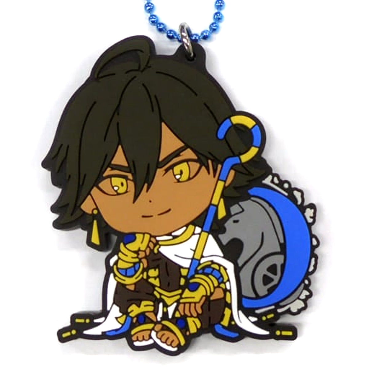 Fate/Grand Order: Divine Realm of the Round Table Camelot Ozymandias Ichiban Kuji Rubber Charm Kyunchara Illustrations Prize D Charm [USED]