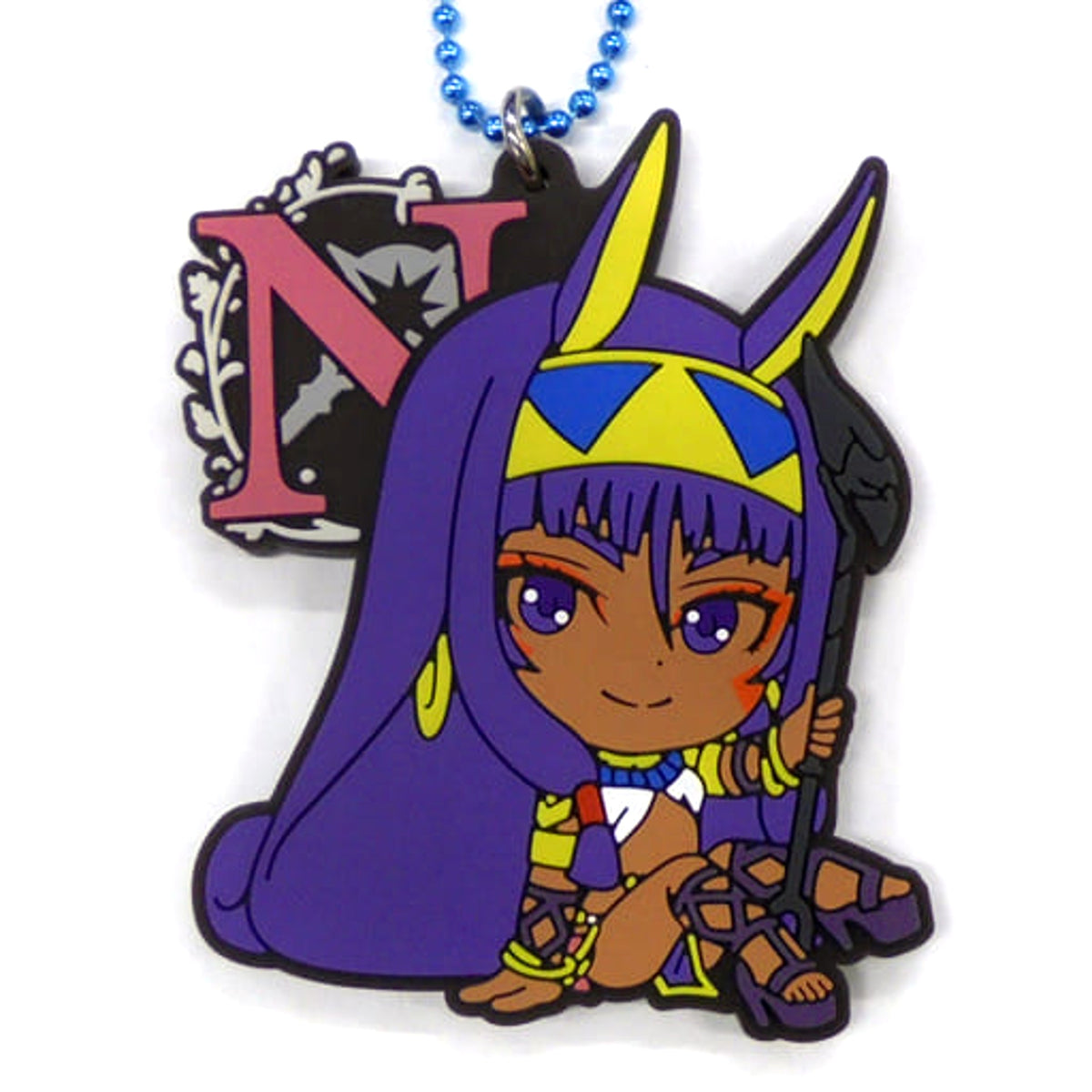 Fate/Grand Order: Divine Realm of the Round Table Camelot Nitocris Ichiban Kuji Rubber Charm Kyunchara Illustrations Prize D Charm [USED]