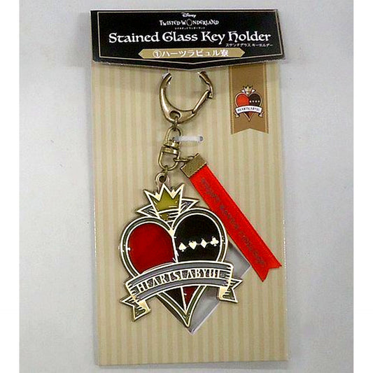 Heartslabyul Dorm Disney Twisted-Wonderland Stained Glass Keychain Animate Limited [USED]