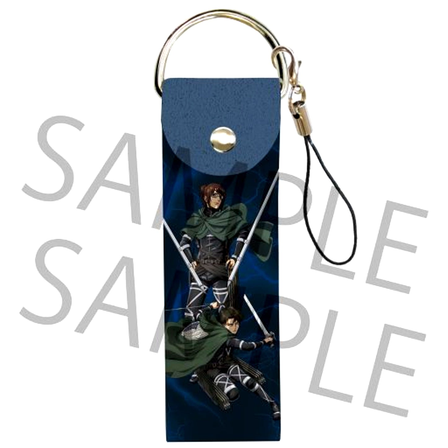 03 Levi & Hange Attack on Titan Big Leather Strap [USED]