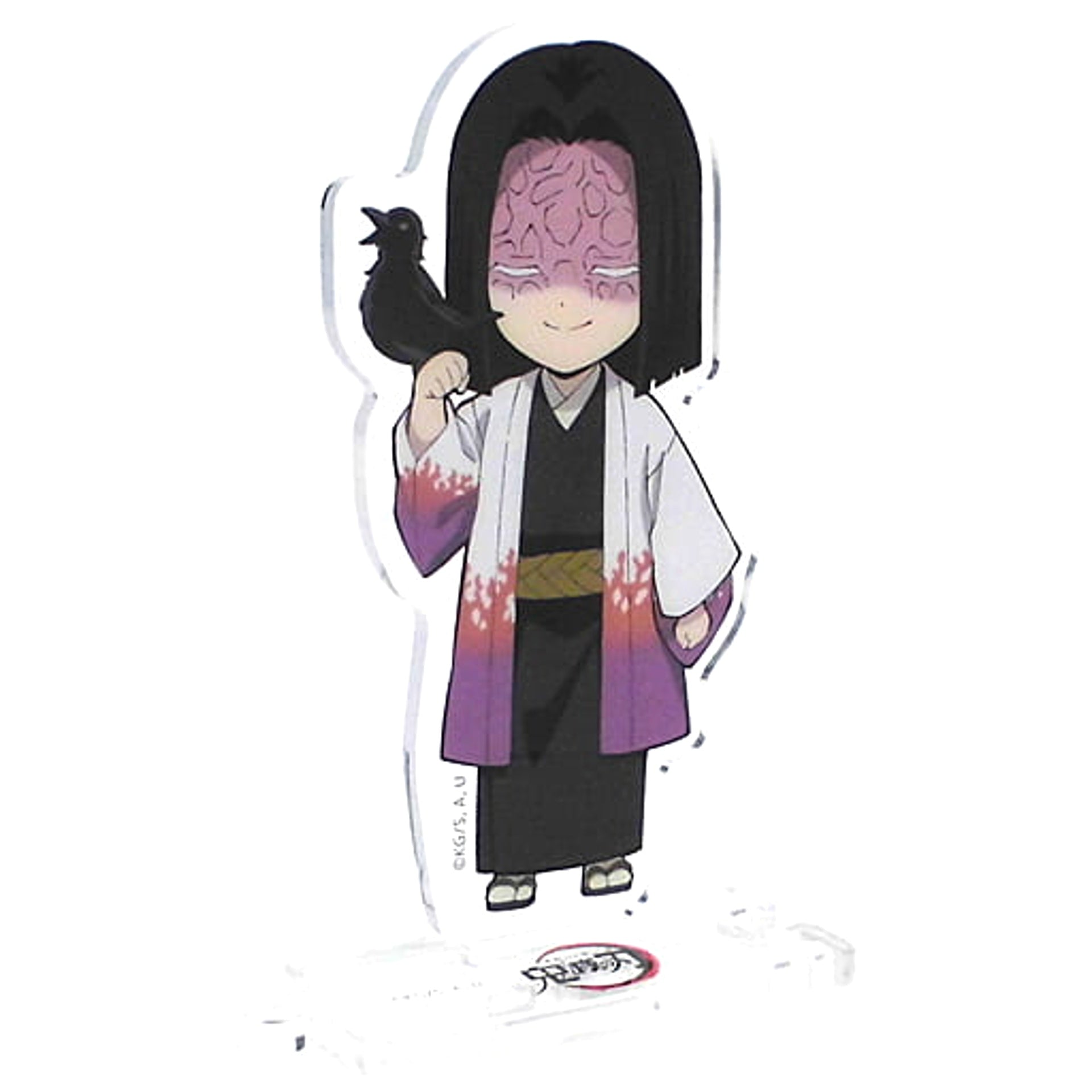 Demon Slayer: Kimetsu no Yaiba The Movie: Mugen Train x ufotable Cafe Kagaya Ubuyashiki Mini Chara Connecting Random Acrylic Stand Facing Left Acrylic Stands [USED]