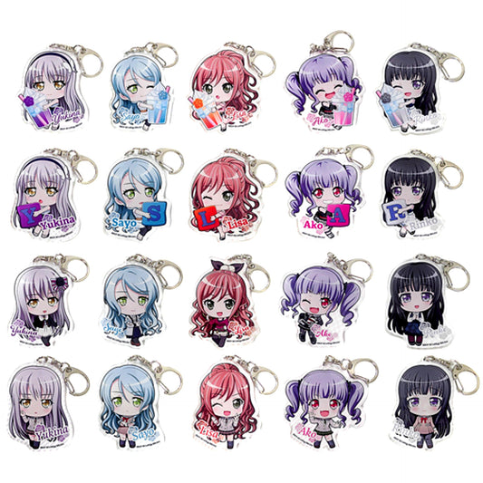 Set of 20 BanG Dream! Girls Band Party! Roselia ga Ippai Trading Acrylic Keychain [USED]