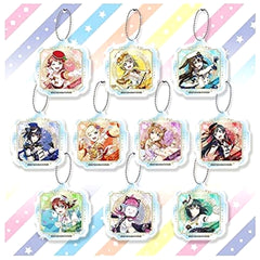 Love Live! Nijigasaki High School Idol Club Ayumu Uehara & Others Acrylic Keychain All 10 Types Set Keychains [USED]