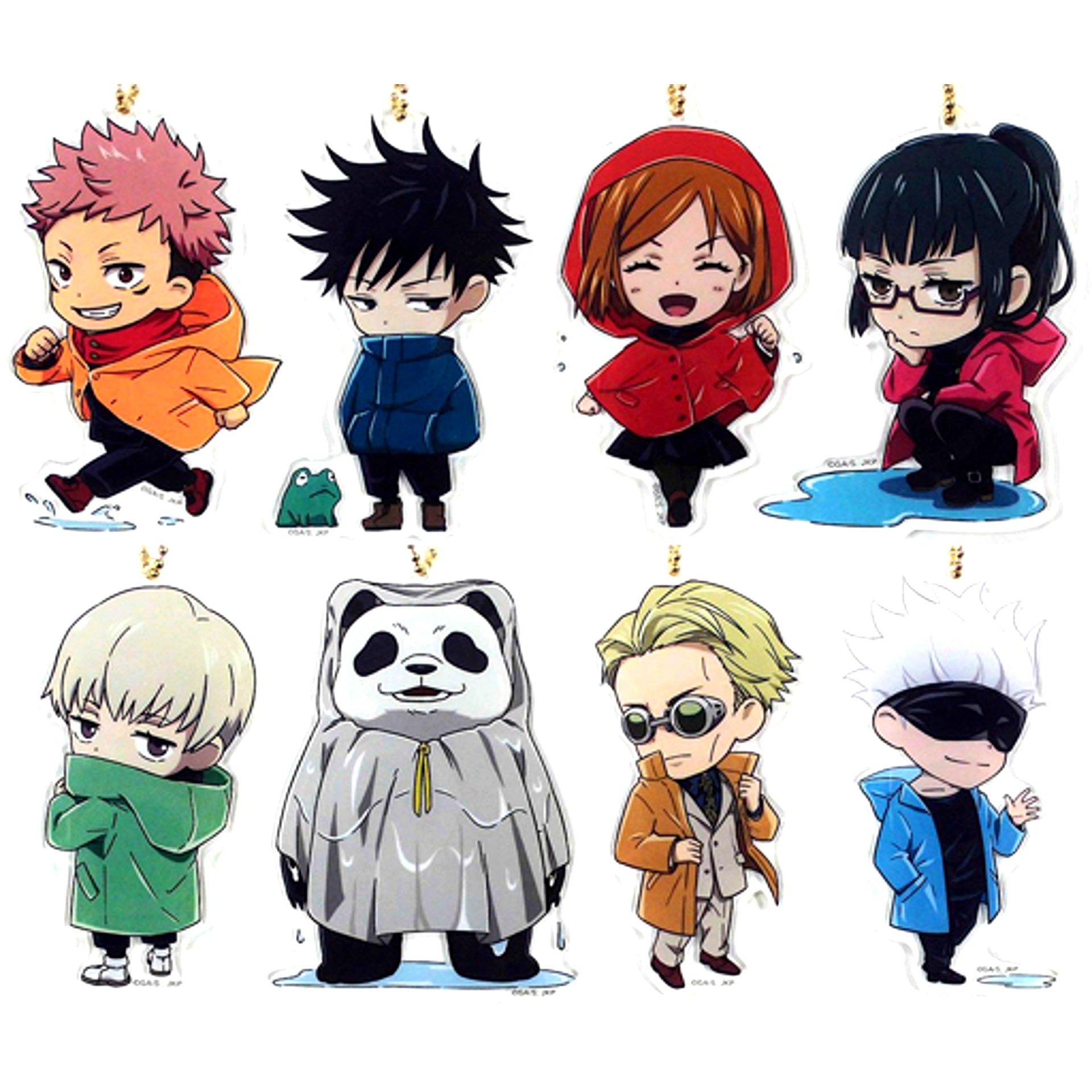 Set of 8 Jujutsu Kaisen Acrylic Keychain [USED]