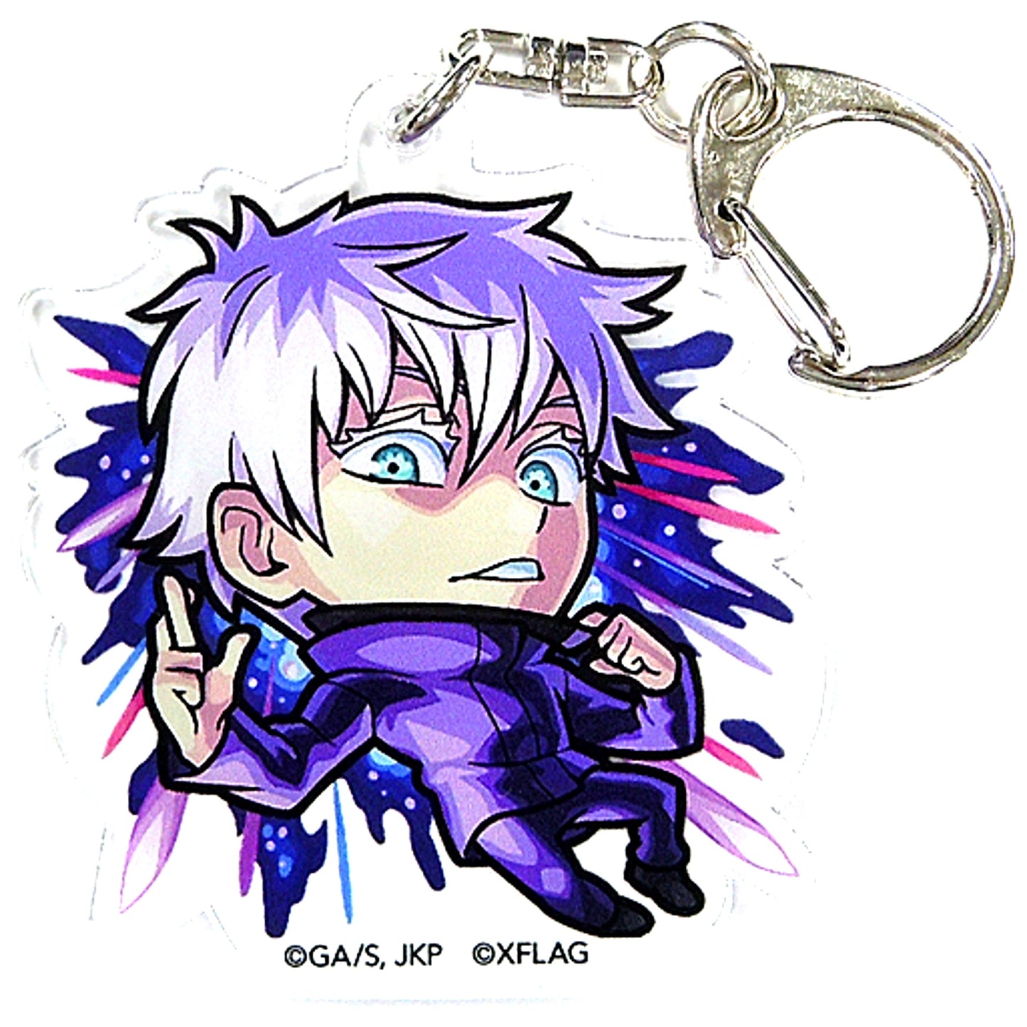 Satoru Gojo Jujutsu Kaisen x Monster Strike Acrylic Keychain Collection [USED]