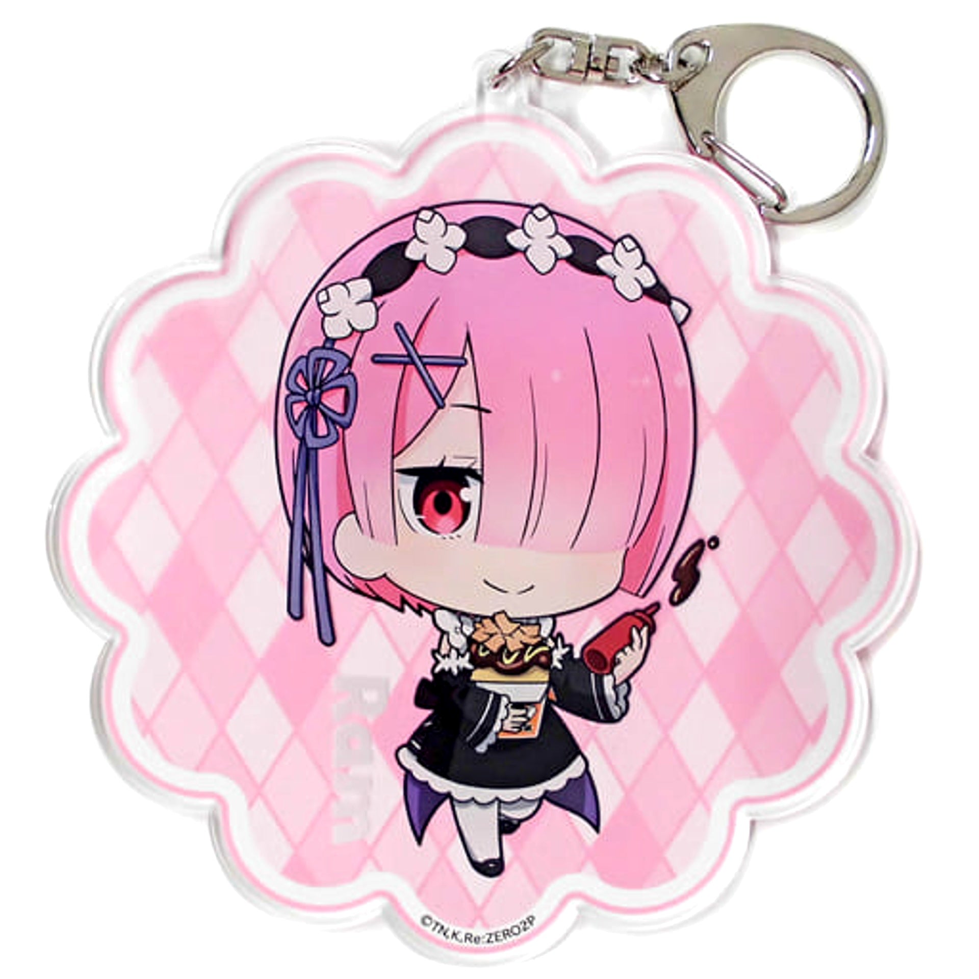 Re:ZERO -Starting Life in Another World- Ram Trading Acrylic Keychains Bakudan-Yaki Honpo Limited Keychains [USED]