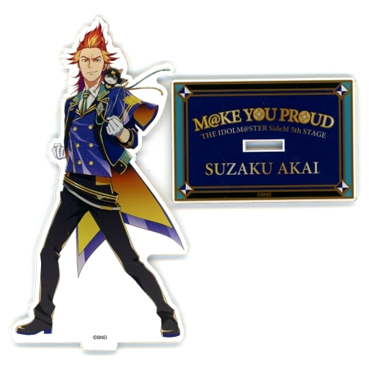 Suzaku Akai THE IDOLM@STER SideM Official Acrylic Stand 5th STAGE M@KE YOU PROUD [USED]