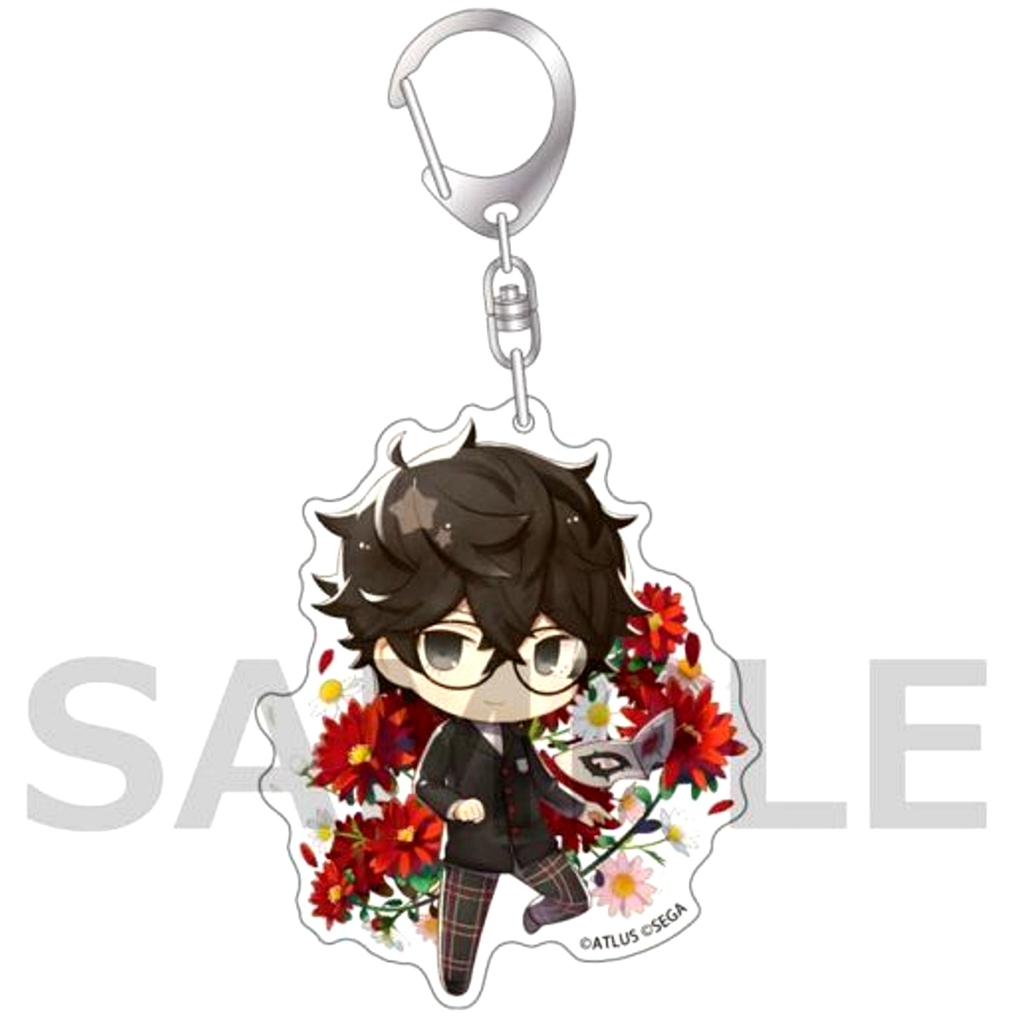 Protagonist Persona 5 Royal Chara-Flora Acrylic Keychain [USED]