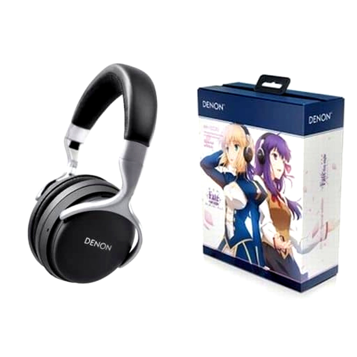 Saber and Sakura Matou and Rin Tohsaka Fate/stay night [Heaven's Feel] Wireless Noise-Canceling Headphones AH-GC20 Special Edition x DENON [USED]