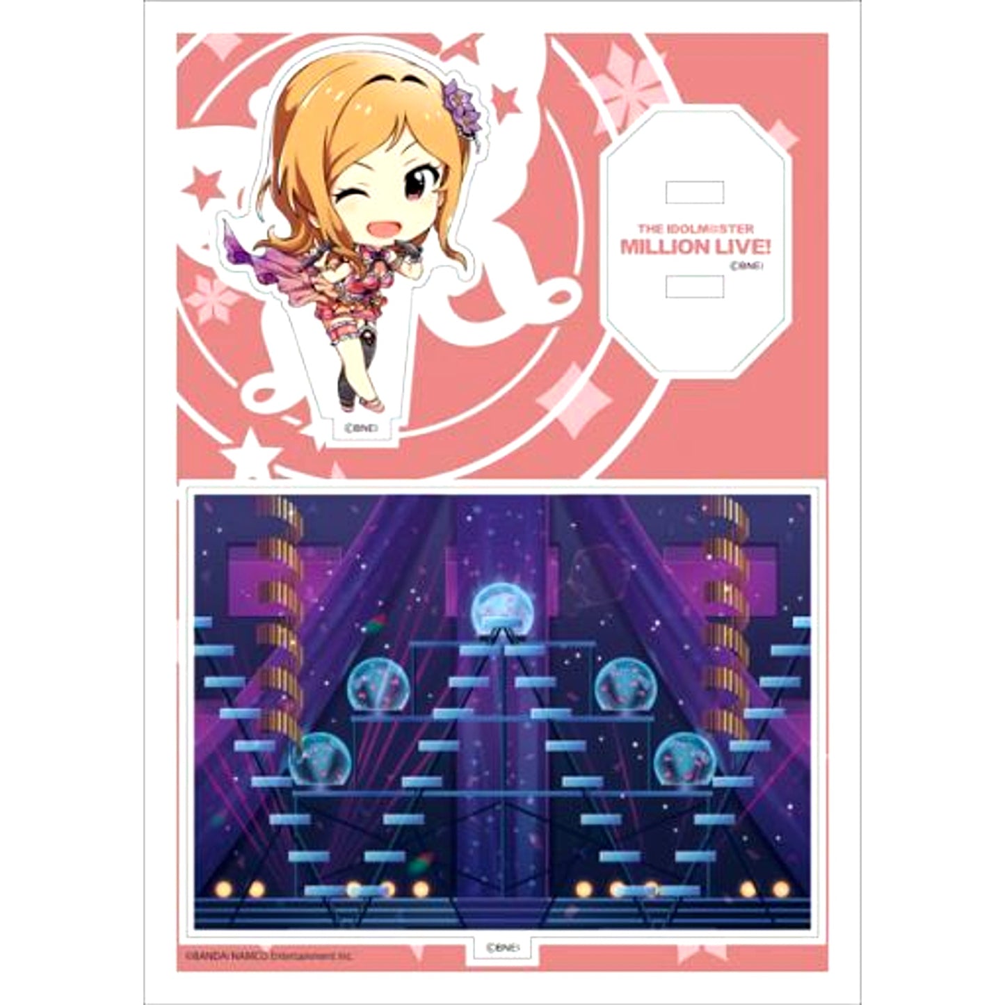 Rio Momose The Idolmaster Million Live Acrylic Character Plate Petit 05 [USED]