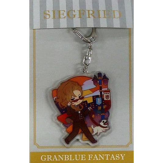 Granblue Fantasy Siegfried Acrylic Keychain animate Girls Festival 2017 Limited Keychains [USED]