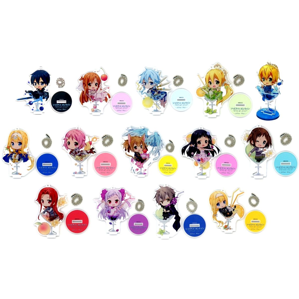 Set of 14 Trading Mini Acrylic Stand Sword Art Online: Alicization Sword Art Online Alicization -After War- [USED]