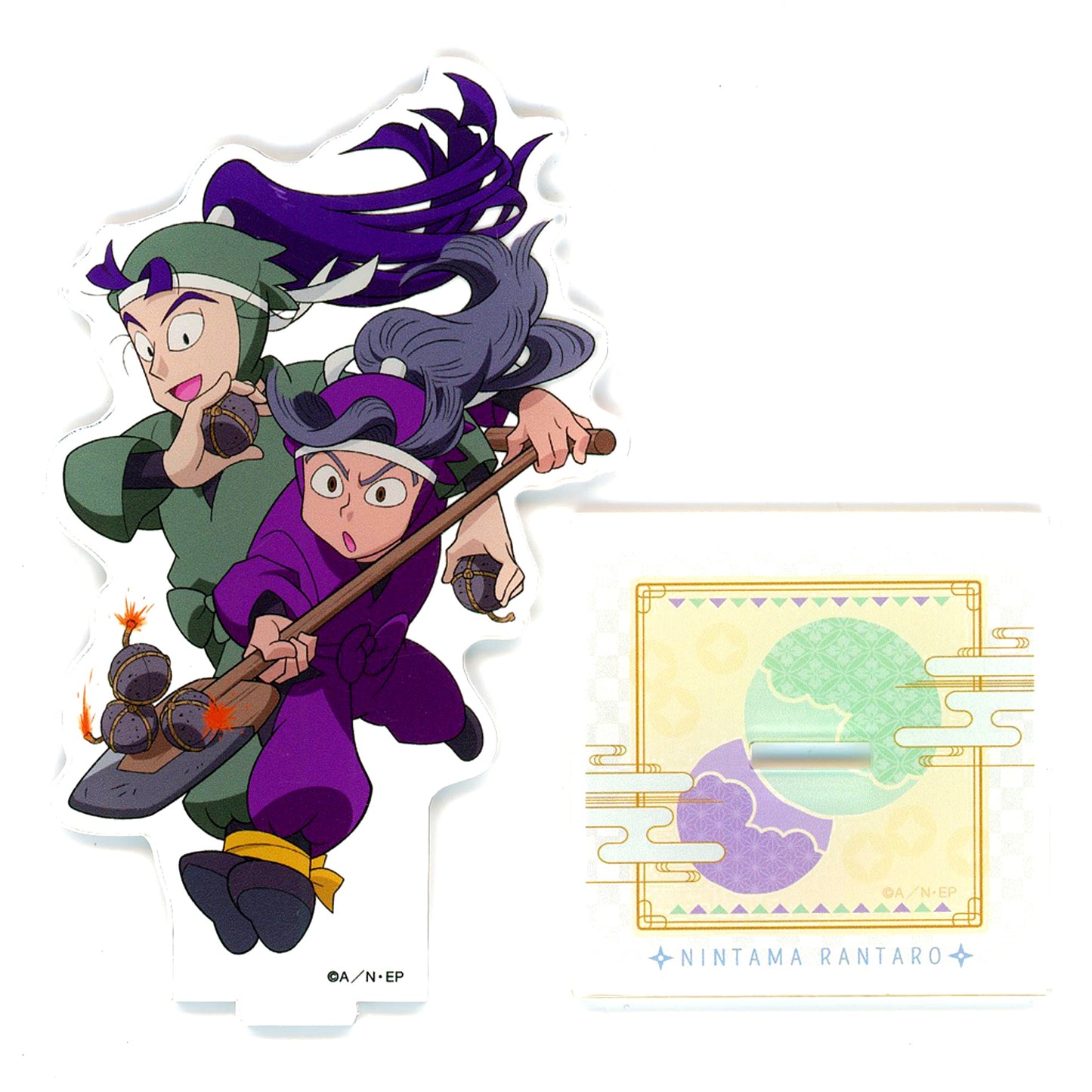 Kihachiro Ayabe & Senzo Tachibana Nintama Rantaro Only Shop Hashire! Undoukai! no Dan in Animate Acrylic Stand [USED]