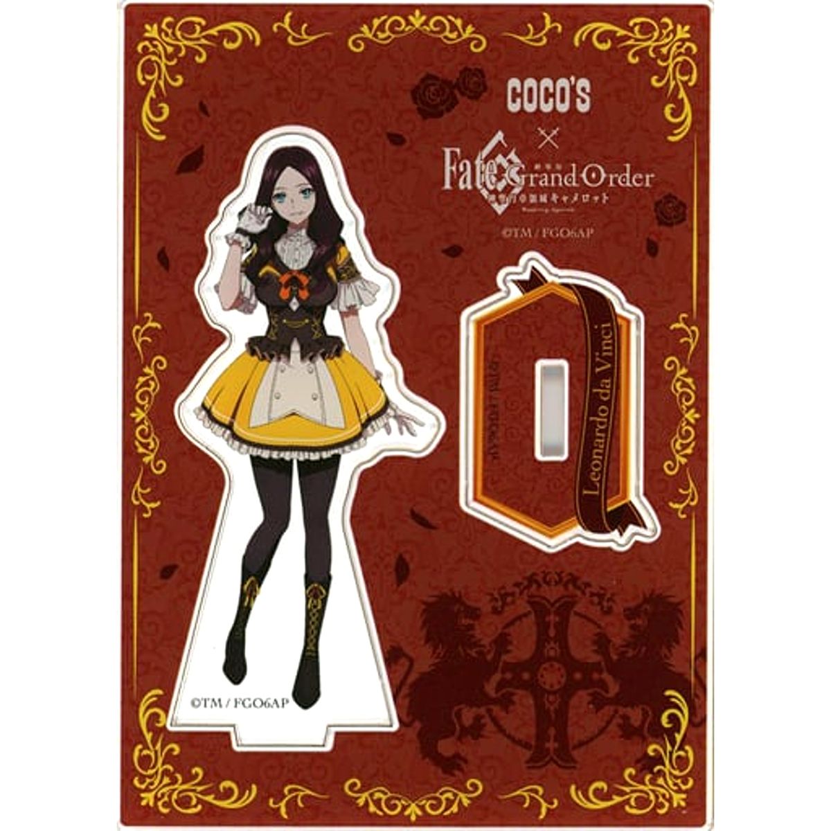 Leonardo da Vinci Fate/Grand Order: Divine Realm of the Round Table Camelot Cocos X Movie Original Acrylic Stand Panel Chaldea Egypt Territory [USED]