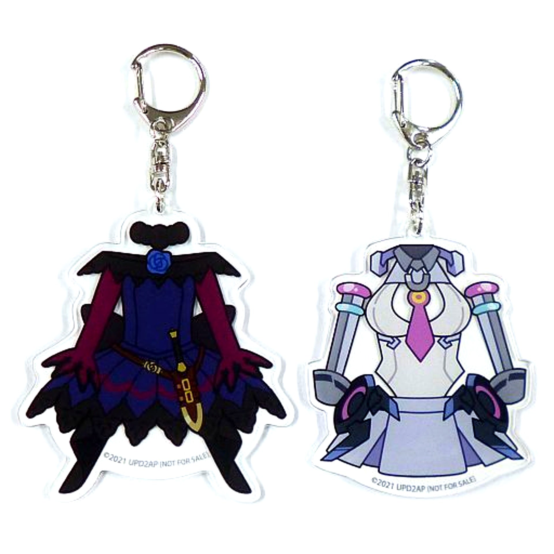 Rice Shower & Mihono Bourbon Uma Musume Pretty Derby Season 2 Racing Uniform Acrylic Keychain Set of 2 Animate Bonus [USED]
