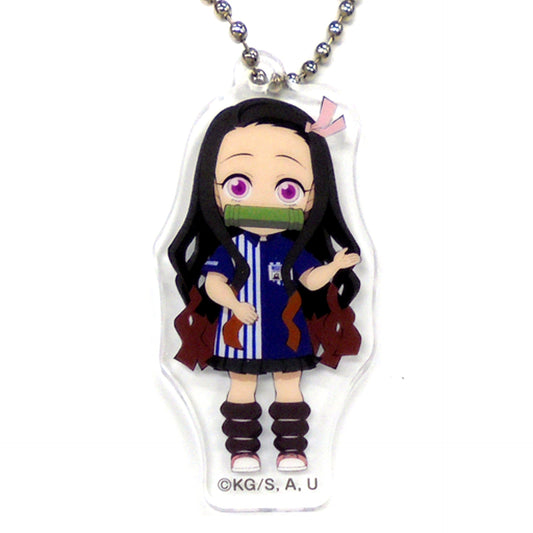 Nezuko Kamado Demon Slayer Lawson Acrylic Keychain Lawson Uniform [USED]