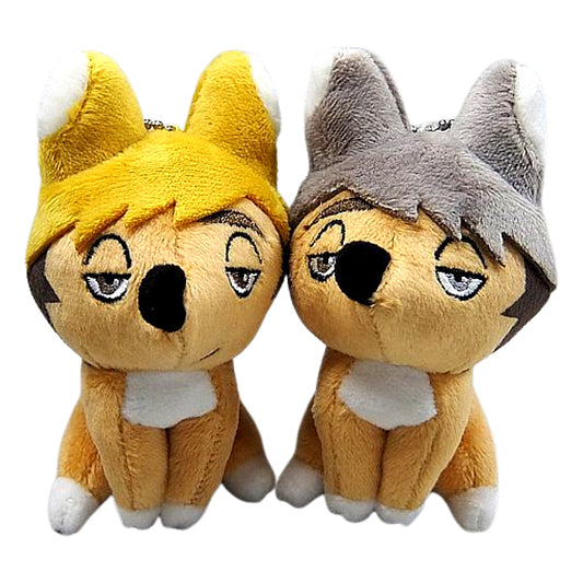 Yu Fox Osamu Fox Haikyu!! TO THE TOP Plush Mascot Charm TOHO animation STORE Limited Blu-ray/DVD Whole Vol.Purchase Bonus Set of 2 Charm [USED]