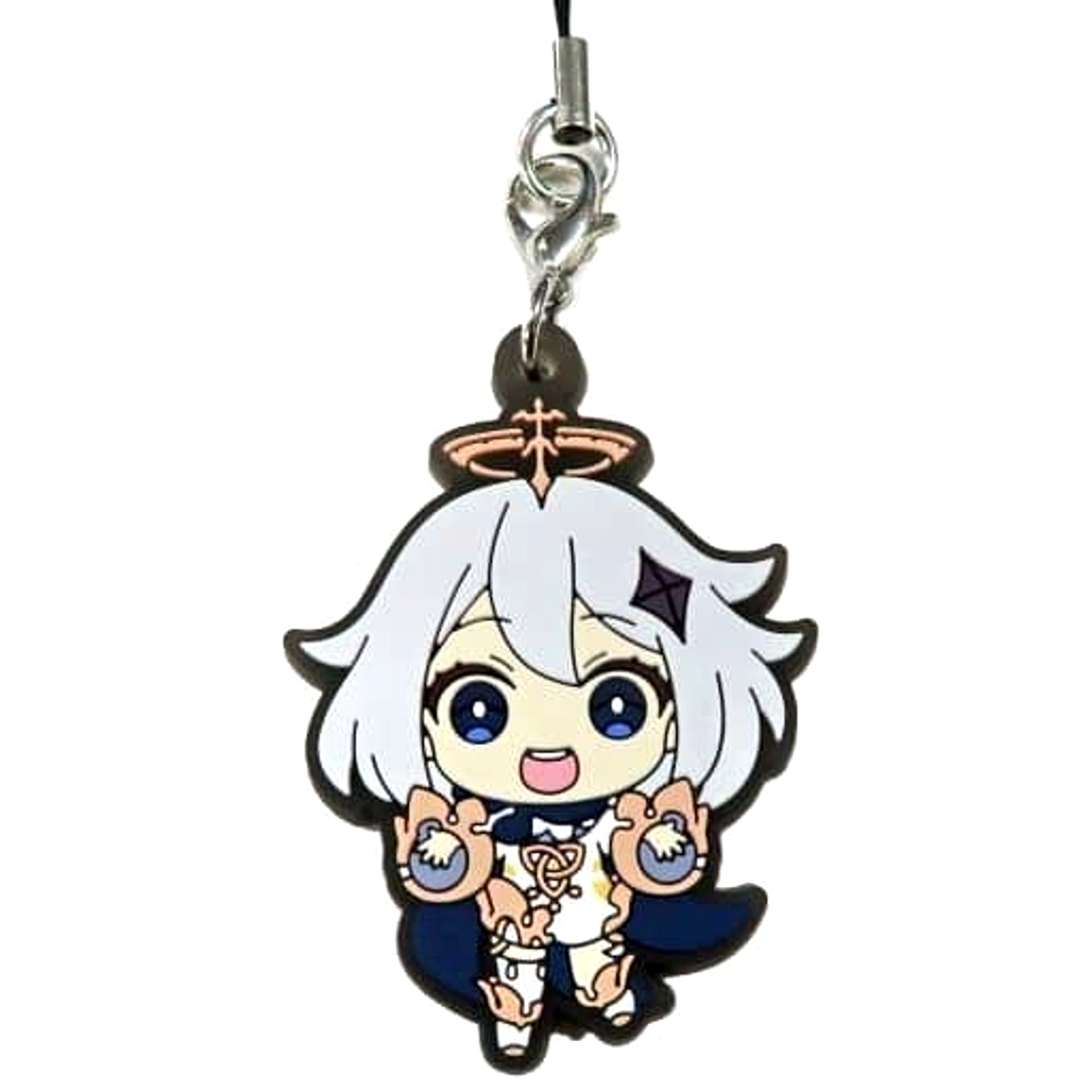 Genshin Paimon Capsule Rubber Strap Vol.1 Keychains [USED]