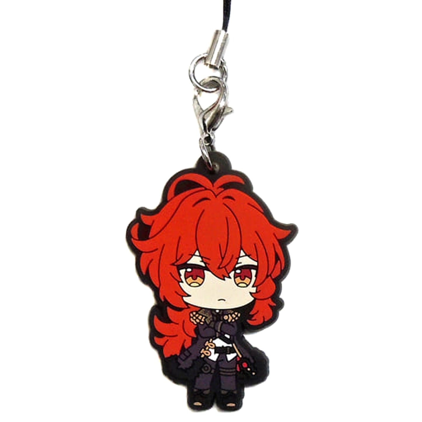 Genshin Diluc Capsule Rubber Strap Vol.1 Keychains [USED]