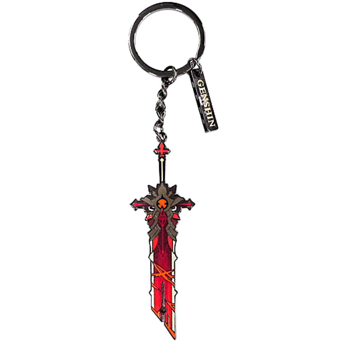 Genshin Wolf's Gravestone Metal Keychain Keychains [USED]