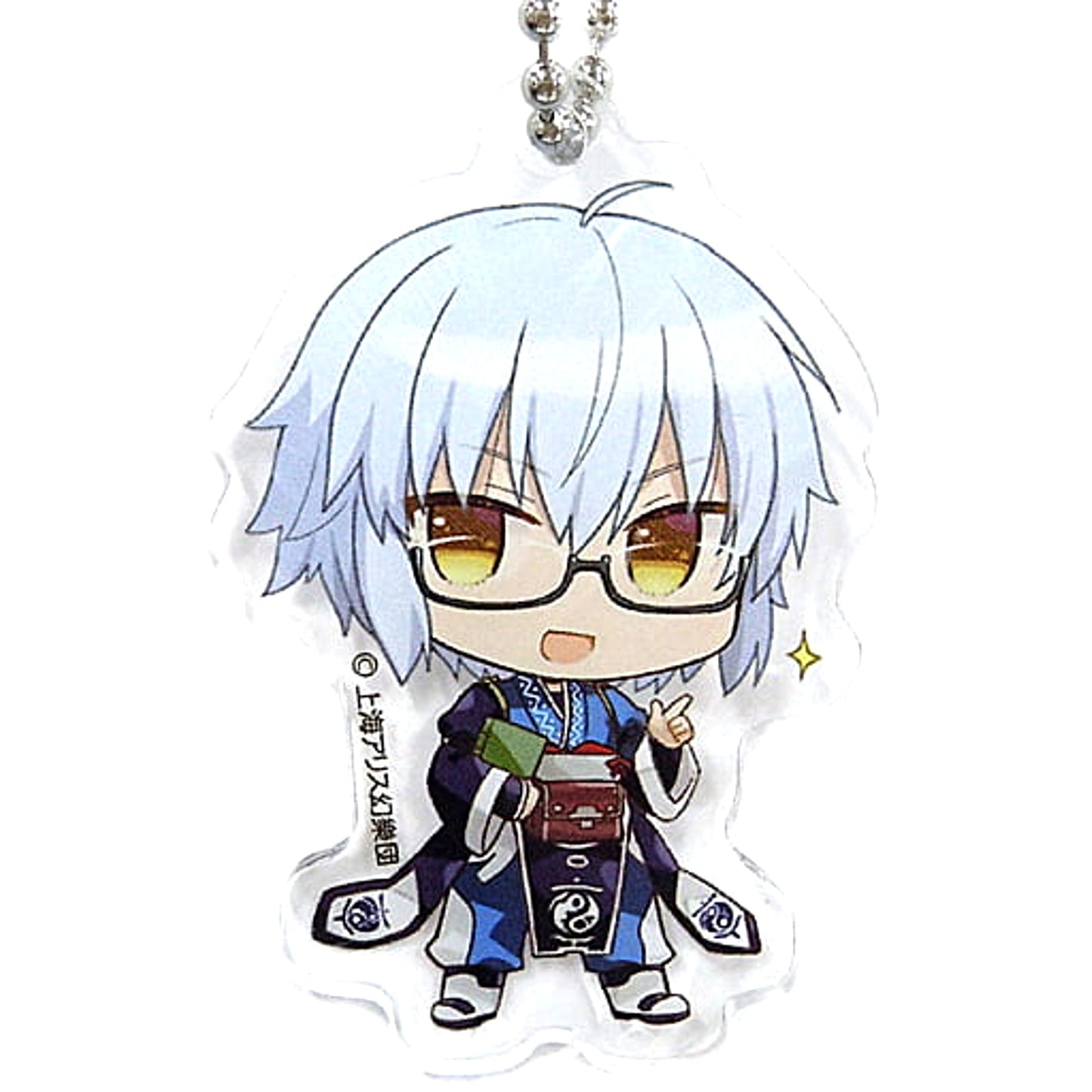 Touhou Project Rinnosuke Morichika 2021 Acrylic Keychain Gensokyo SD Collection 2-A Silver Atre Akihabara Hakurei Shrine Spring Festival 2021 Exclusive Keychains [USED]