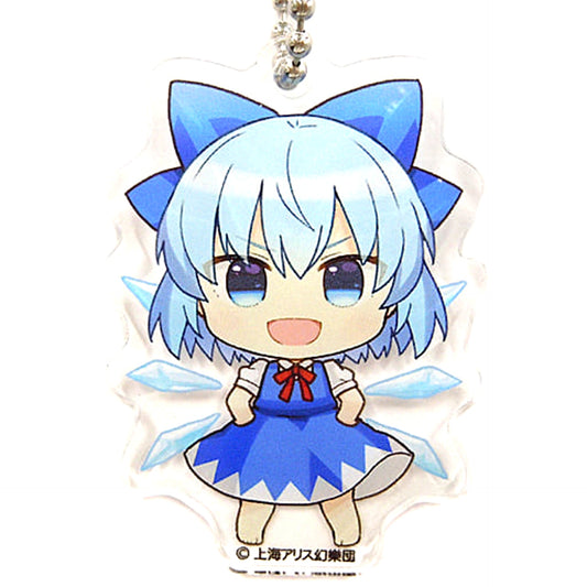 Touhou Project Chirno Acrylic Keychain Gensokyo SD Collection 2-B Blue Atre Akihabara Hakurei Shrine Spring Festival 2021 Exclusive Keychains [USED]