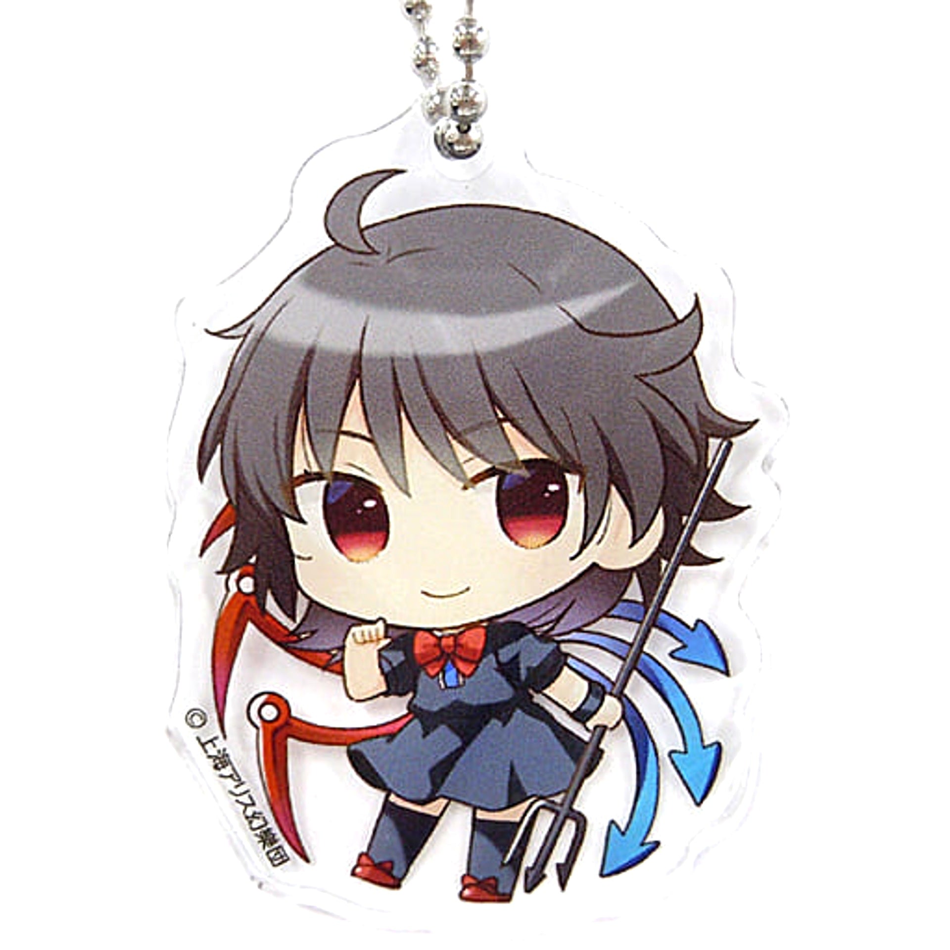 Touhou Project Nue Houjuu Acrylic Keychain Gensokyo SD Collection 2-B Blue Atre Akihabara Hakurei Shrine Spring Festival 2021 Exclusive Keychains [USED]