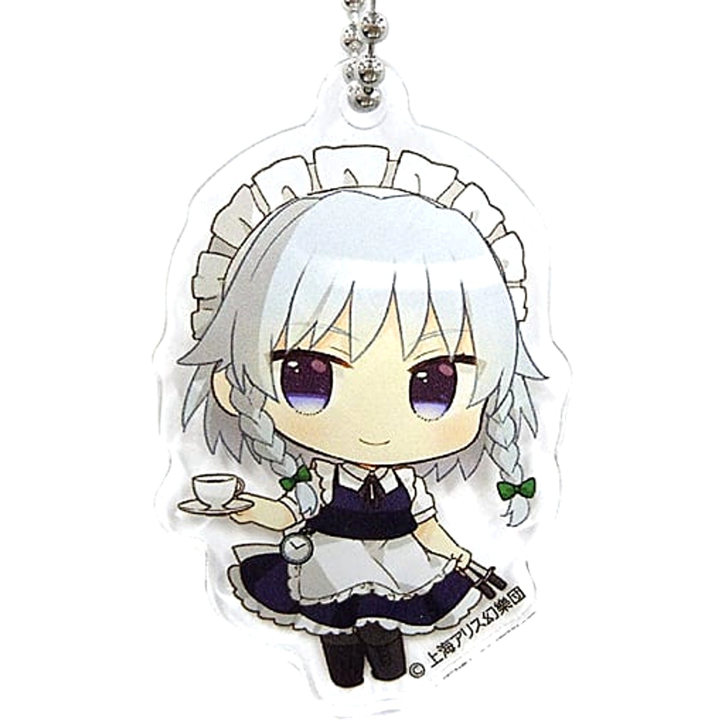 Touhou Project Sakuya Izayoi Acrylic Keychain Gensokyo SD Collection 2-C Red Atre Akihabara Hakurei Shrine Spring Festival 2021 Exclusive Keychains [USED]