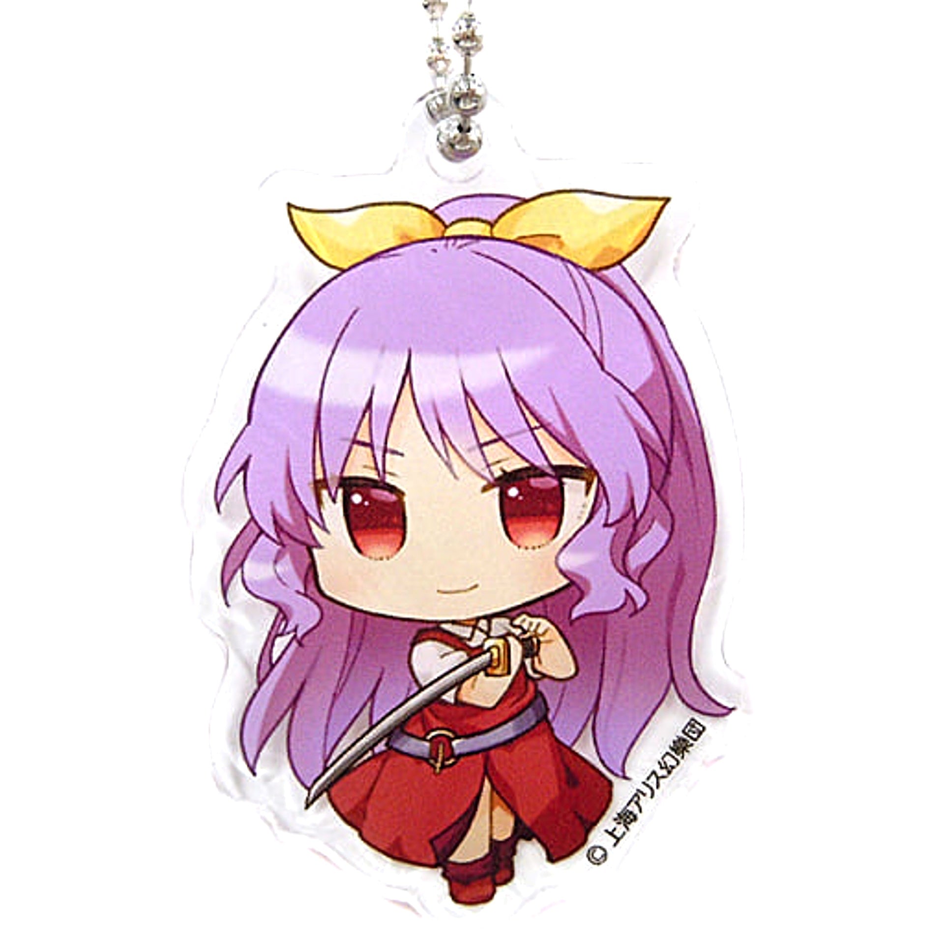 Touhou Project Watatsuki no Yorihime Acrylic Keychain Gensokyo SD Collection 2-D Green Atre Akihabara Hakurei Shrine Spring Festival 2021 Exclusive Keychains [USED]