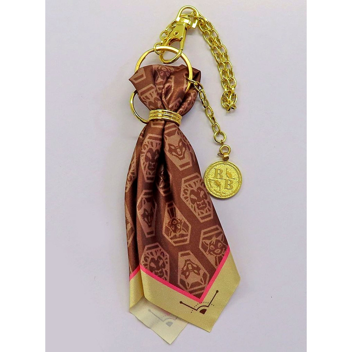 Ruggie Bucchi Disney Twisted Wonderland Bag Charm Coin Motif & Scarf Valentine's Day Gift [USED]