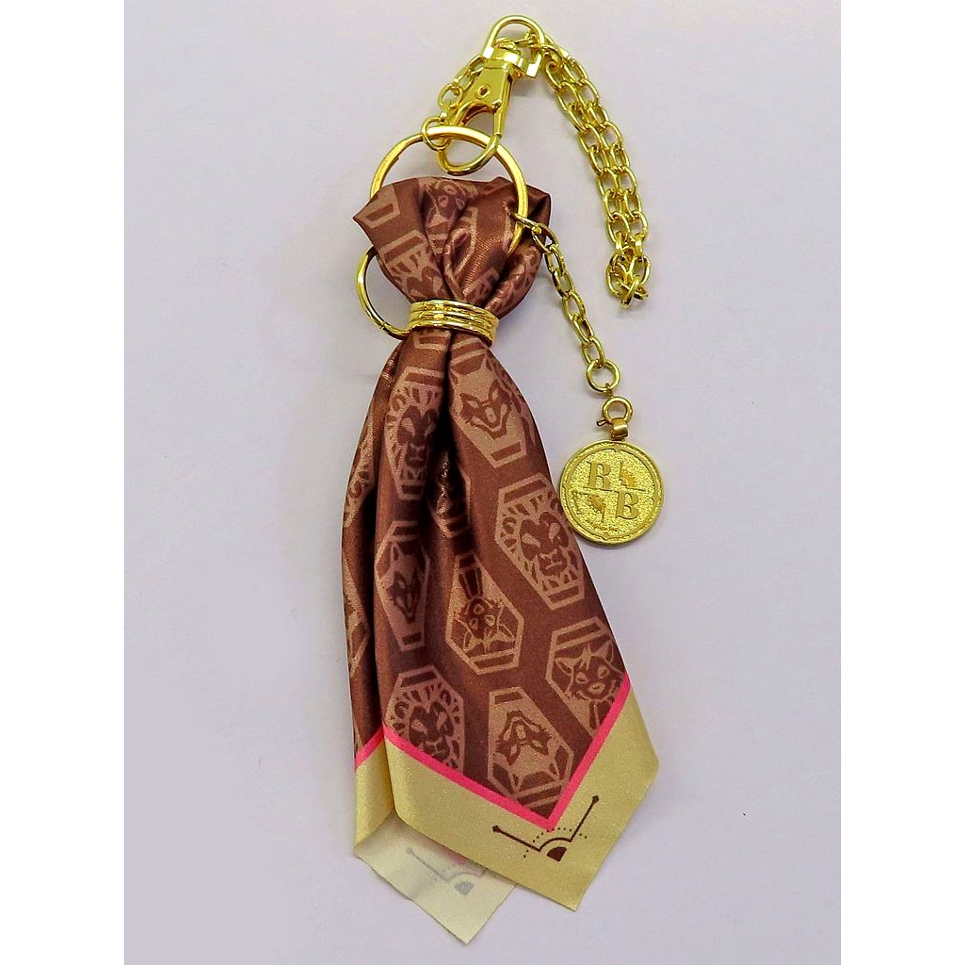 Ruggie Bucchi Disney Twisted Wonderland Bag Charm Coin Motif & Scarf Valentine's Day Gift [USED]