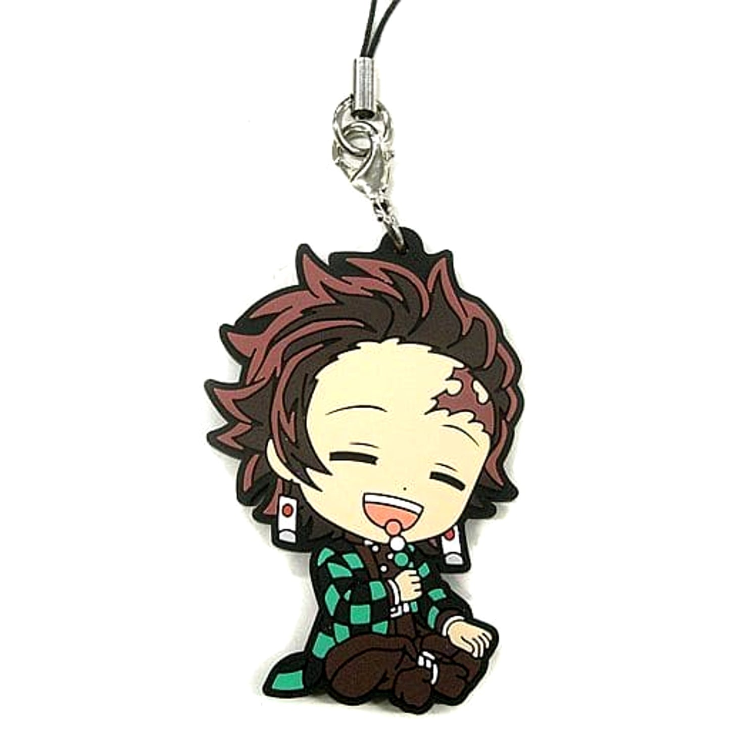 Demon Slayer: Kimetsu no Yaiba Tanjiro Kamado Break time Ver. Ichiban Kuji Kisatsu no Kokorozashi Rubber Charm Kyunchara Illustrations Prize F [USED]