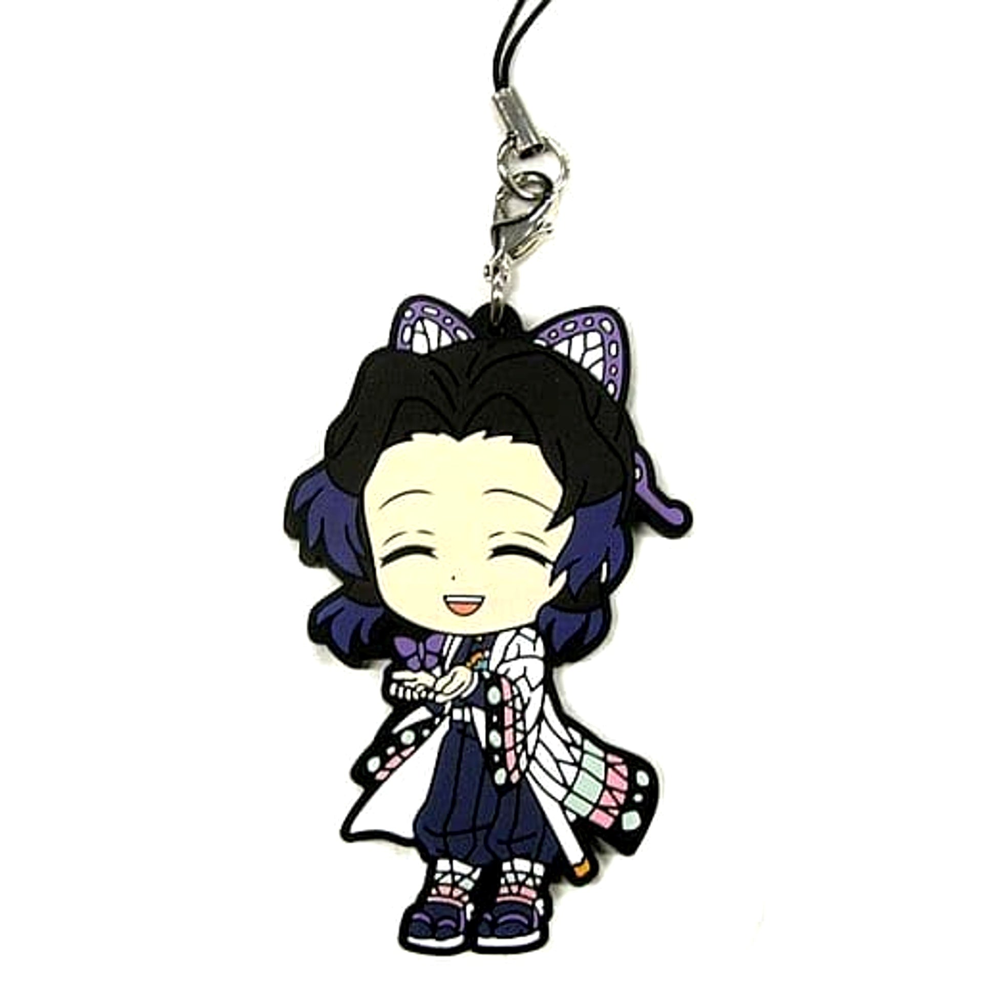 Demon Slayer: Kimetsu no Yaiba Shinobu Kocho Ichiban Kuji Kisatsu no Kokorozashi Rubber Charm Taking a Break Ver. Kyunchara Illustrations Prize F Keychains [USED]