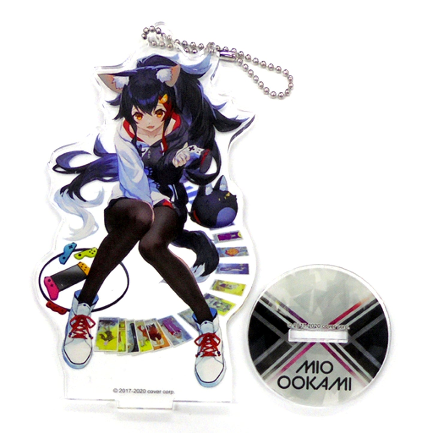 Ookami Mio Hololive Outfit 2 Game Acrylic Stand Keychain Cap Tore Collabo [USED]