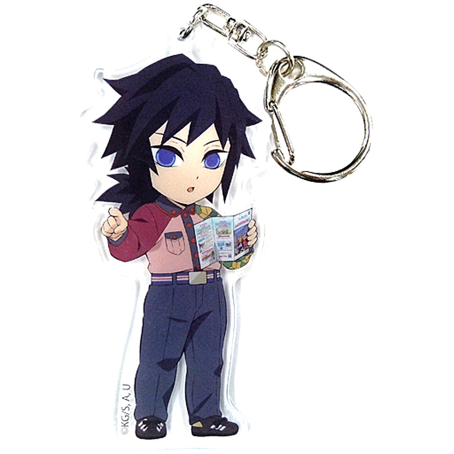 Giyu Tomioka Demon Slayer x Tokyo Dome City Attractions Total Concentration Hospitality Operation Trading Keychain [USED]